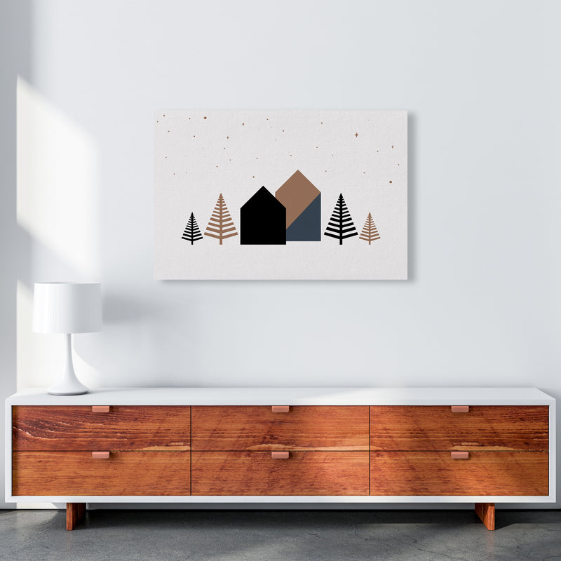 Starry night Landscape Art Print by Kookiepixel A1 Canvas