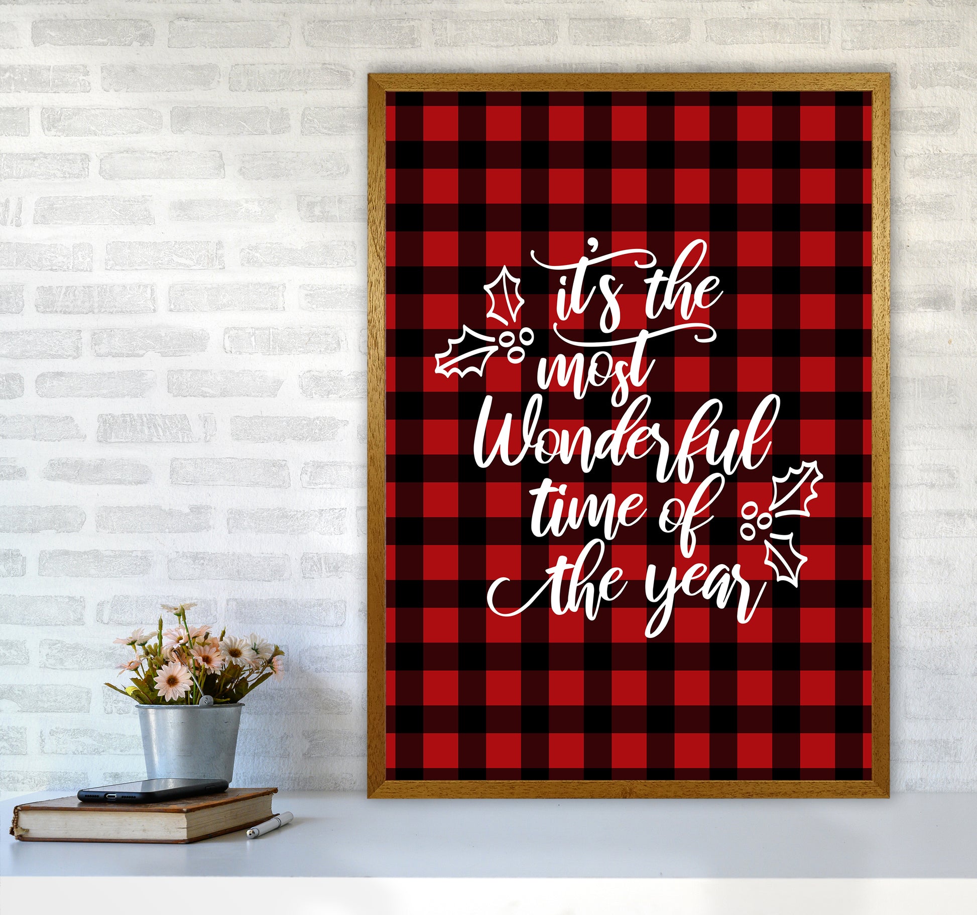 Wonderful time Christmas Art Print by Kookiepixel A1 Print Only