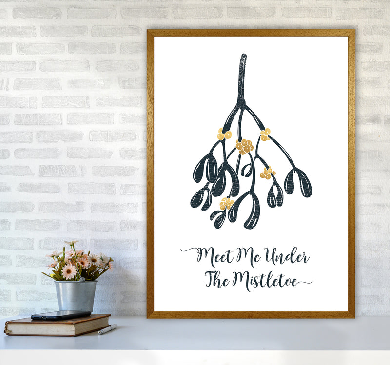 The Mistletoe Christmas Art Print by Kookiepixel A1 Print Only