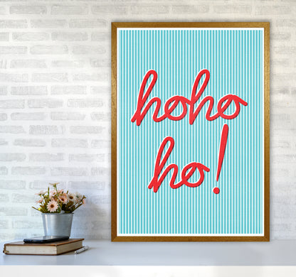 Hohoho Christmas Art Print by Kookiepixel A1 Print Only