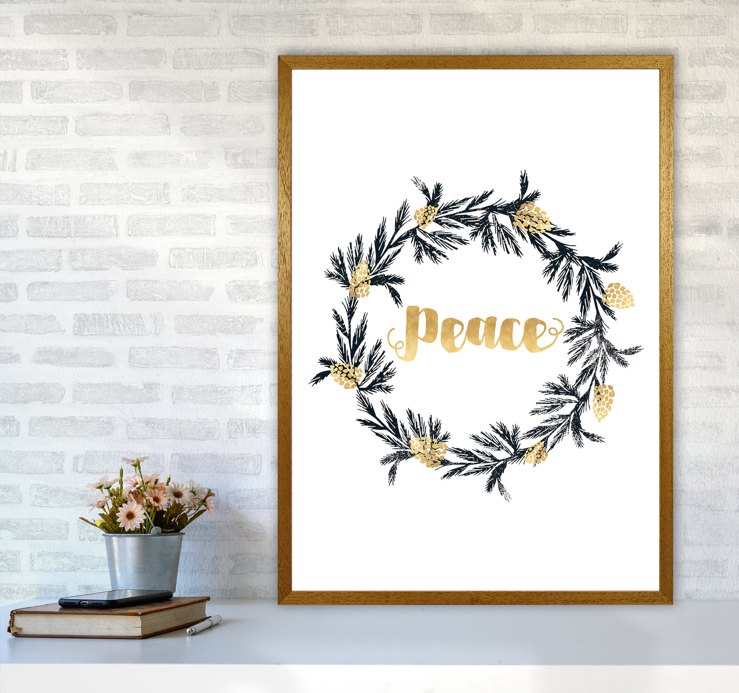 Peace Christmas Art Print by Kookiepixel A1 Print Only