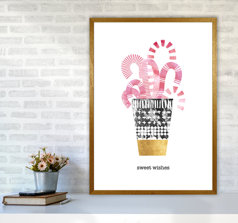 Sweet Wishes Christmas Art Print by Kookiepixel A1 Print Only