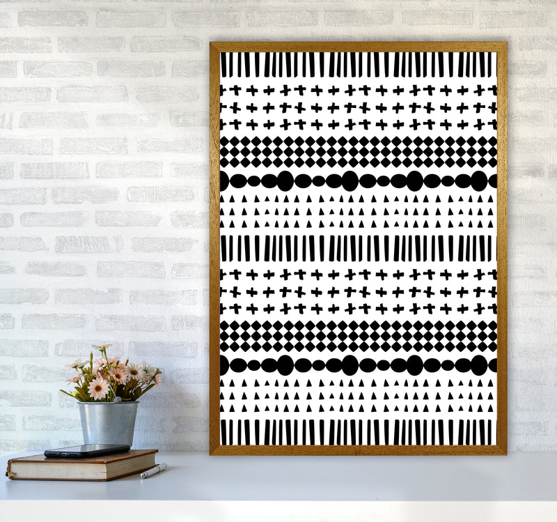 Scandi Pattern No 1 Abstract Art Print by Kookiepixel A1 Print Only