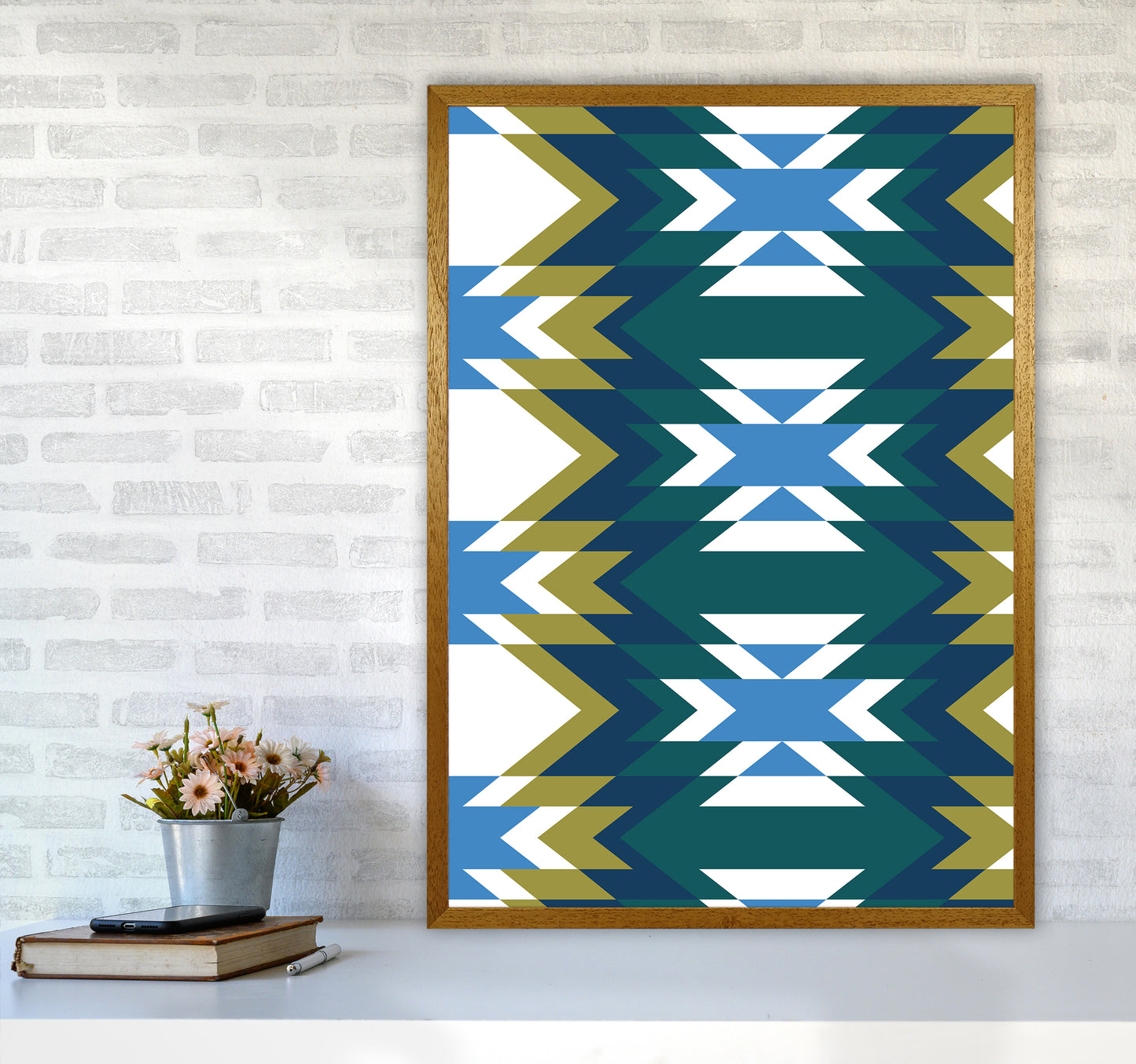 Navajos Print No 1 Abstract Art Print by Kookiepixel A1 Print Only