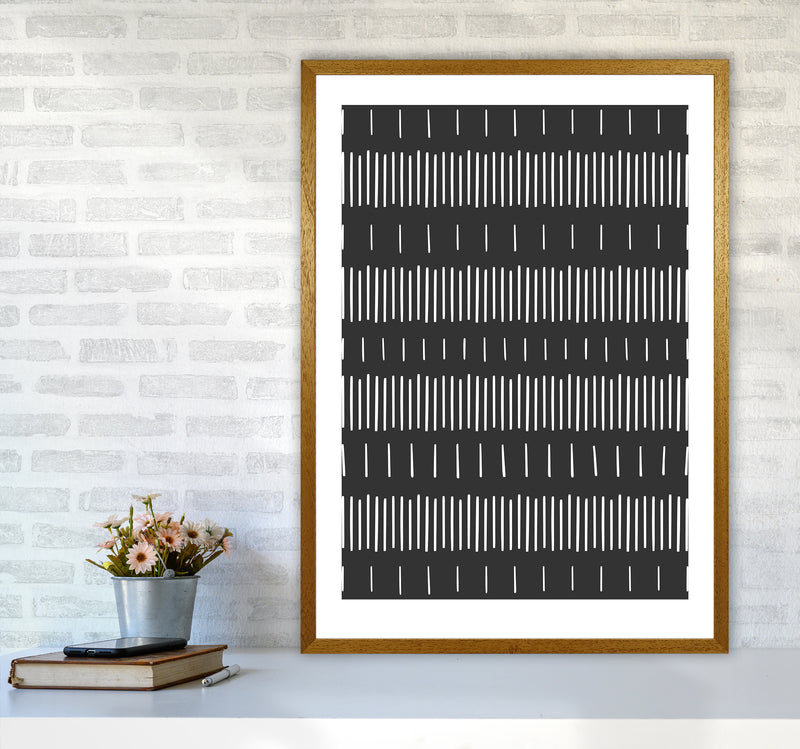 Lines No 1 Abstract Art Print by Kookiepixel A1 Print Only