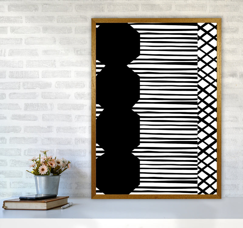 Patchwork Abstract Art Print by Kookiepixel A1 Print Only