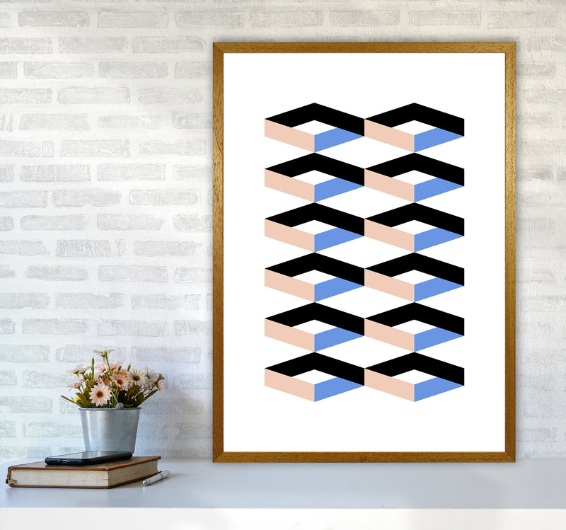 Cubes Geometric Art Print by Kookiepixel A1 Print Only