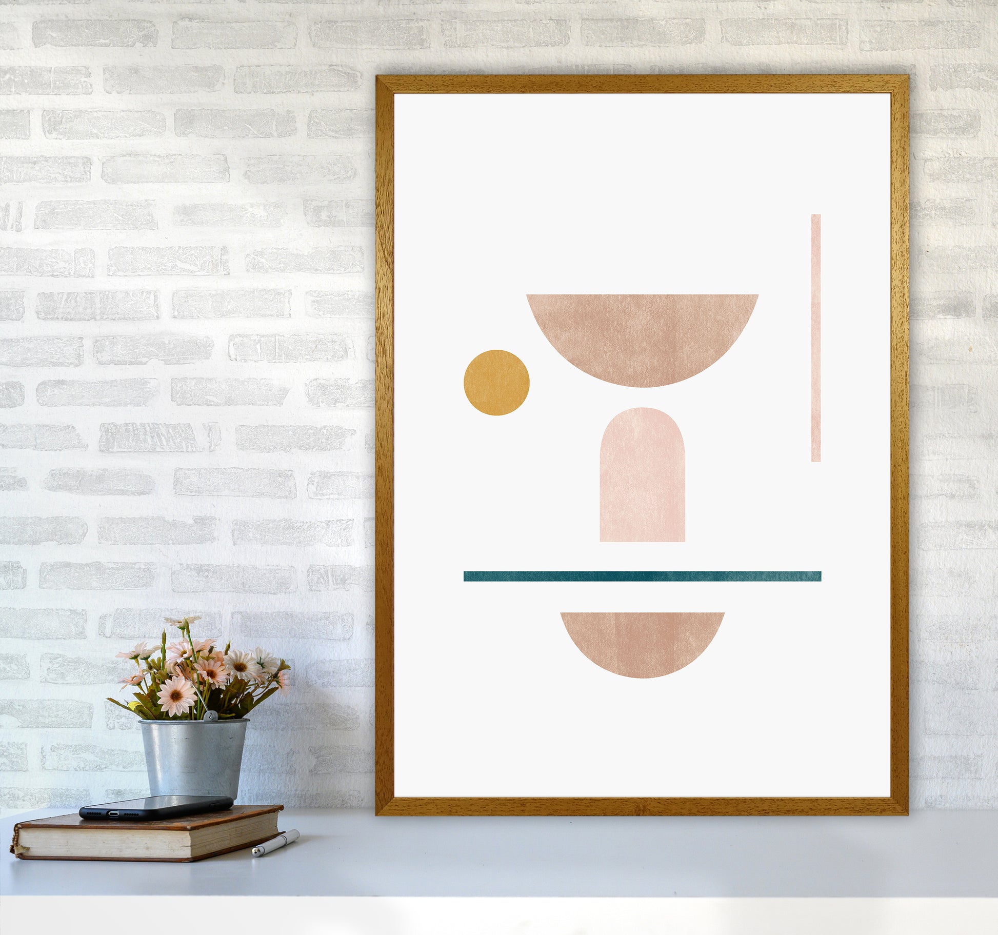 Abstract Geometric No 2 Art Print by Kookiepixel A1 Print Only