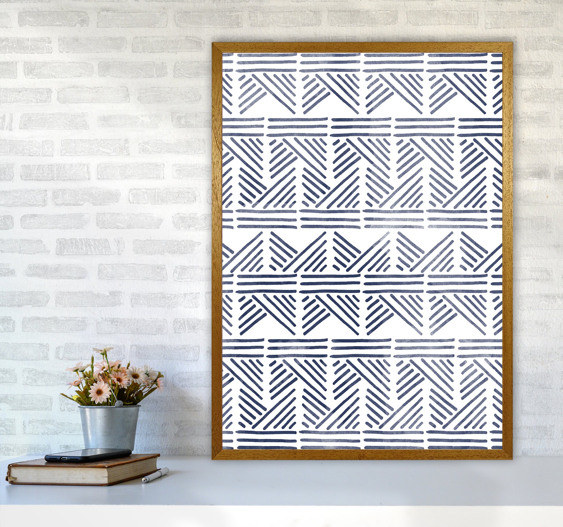Aztec Print Art Print by Kookiepixel A1 Print Only