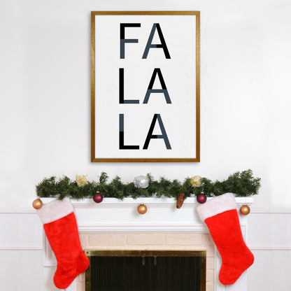 Falala Christmas Art Print by Kookiepixel A1 Print Only