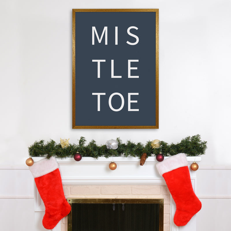 Mistletoe Christmas Art Print by Kookiepixel A1 Print Only