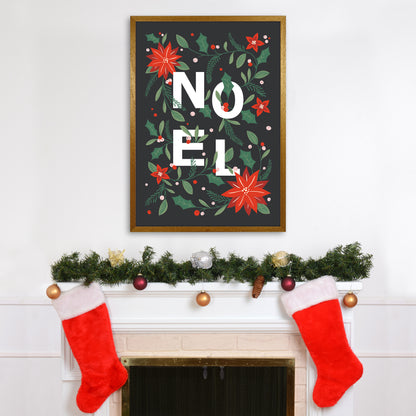 Noel Christmas Art Print by Kookiepixel A1 Print Only