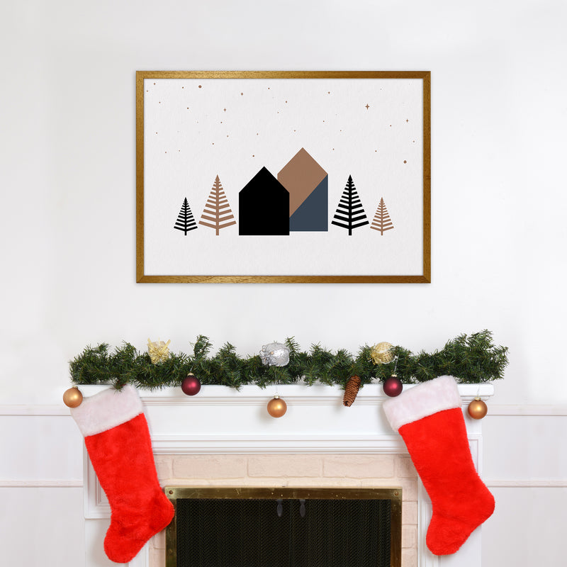 Starry night Landscape Art Print by Kookiepixel A1 Print Only