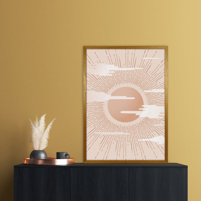 The Sun Landscape Art Print by Kookiepixel A1 Print Only