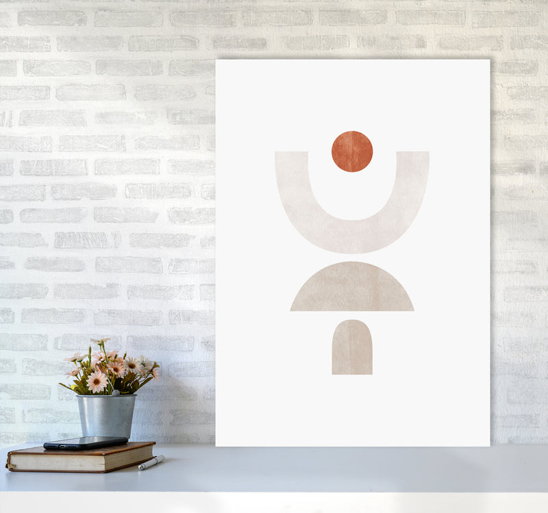 Abstract Geometric No 1 Art Print by Kookiepixel A1 Black Frame