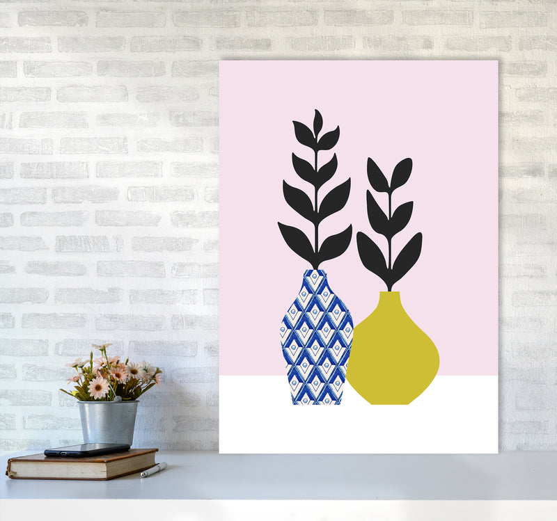 Vases No 2 Art Print by Kookiepixel A1 Black Frame