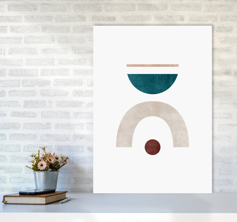 Abstract Geometric No 3 Art Print by Kookiepixel A1 Black Frame