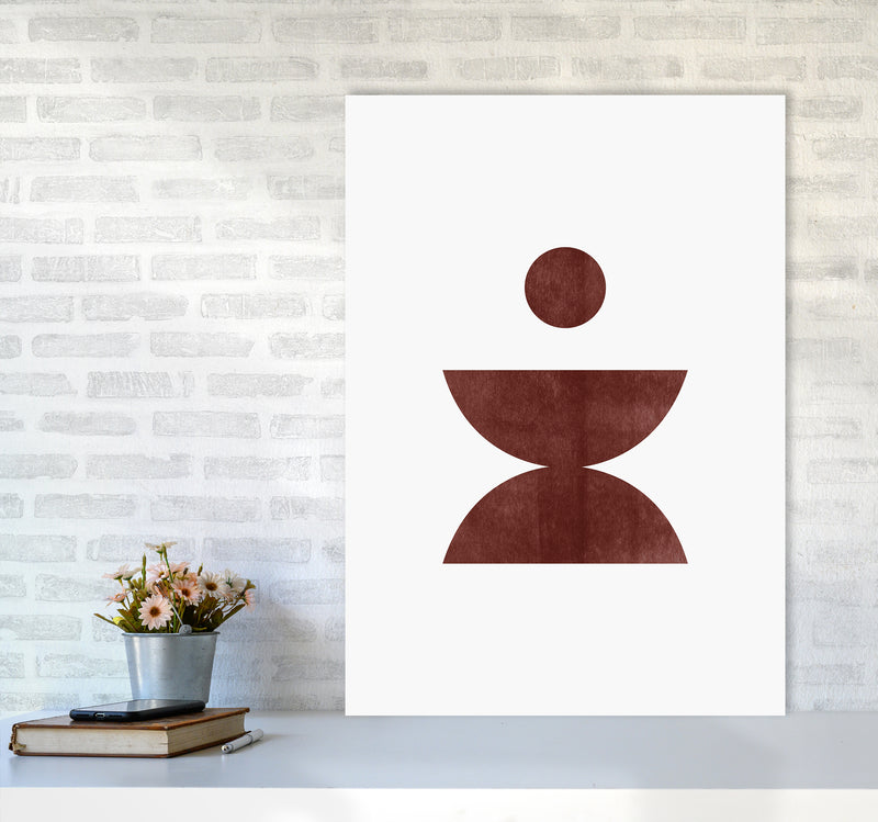 Abstract Geometric No 4 Art Print by Kookiepixel A1 Black Frame