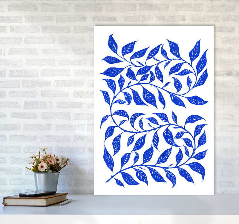 Foliage No 1 Botanical Art Print by Kookiepixel A1 Black Frame