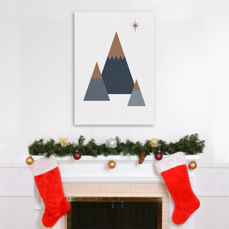 Geometric Trees Art Print by Kookiepixel A1 Black Frame