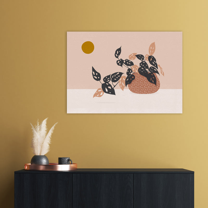 Monkey Mask Plant Botanical Art Print by Kookiepixel A1 Black Frame