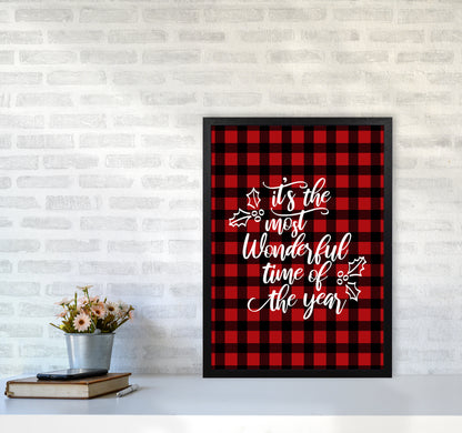 Wonderful time Christmas Art Print by Kookiepixel A2 White Frame
