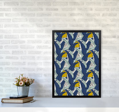 Tropical Fever Abstract Art Print by Kookiepixel A2 White Frame