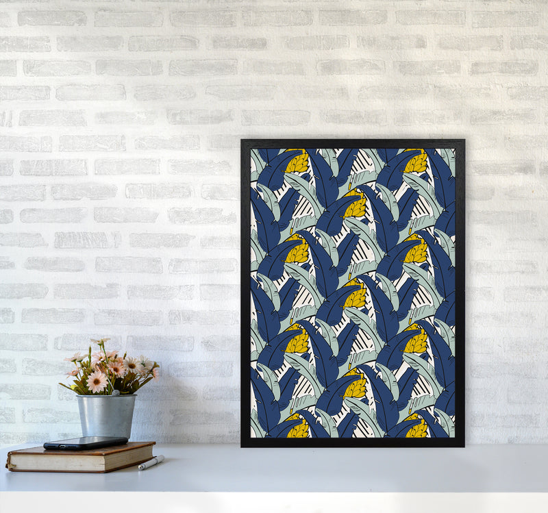 Tropical Fever Abstract Art Print by Kookiepixel A2 White Frame