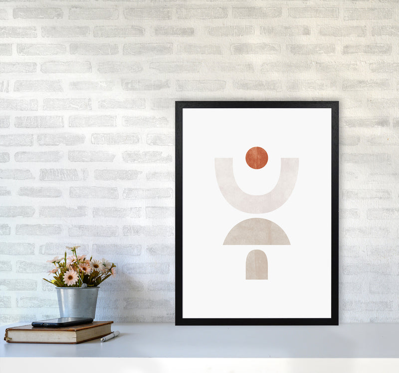 Abstract Geometric No 1 Art Print by Kookiepixel A2 White Frame
