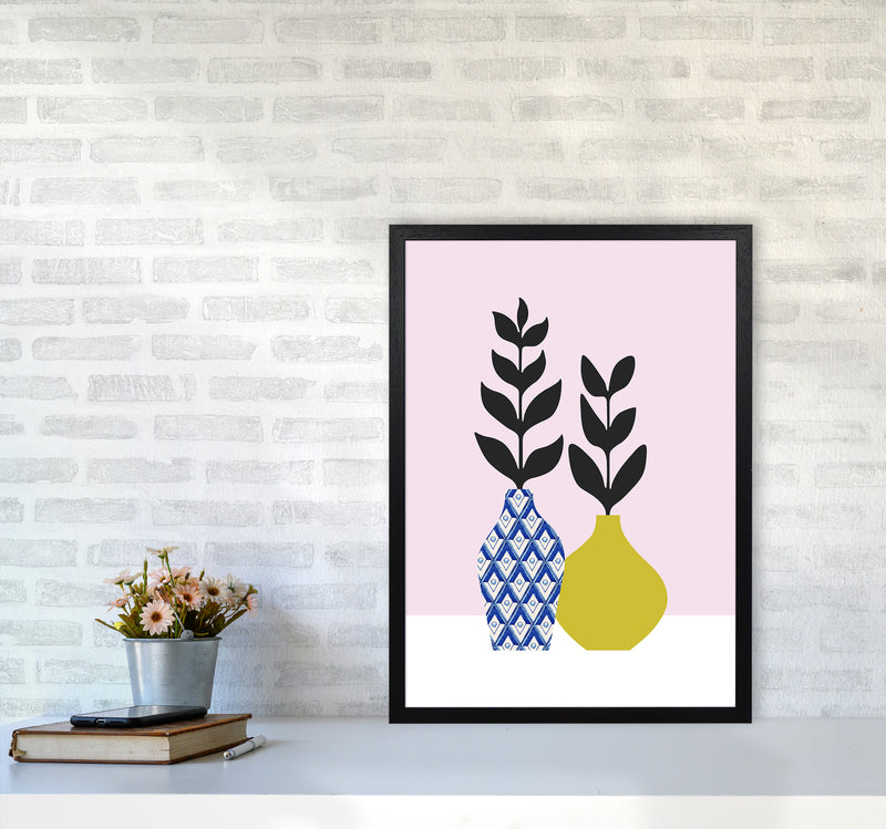 Vases No 2 Art Print by Kookiepixel A2 White Frame
