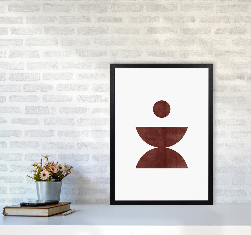 Abstract Geometric No 4 Art Print by Kookiepixel A2 White Frame