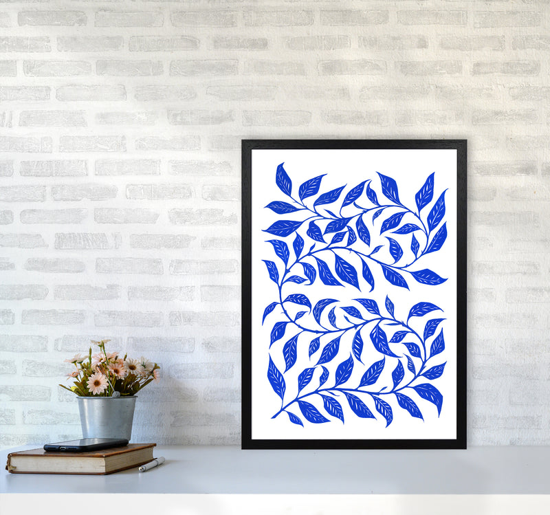 Foliage No 1 Botanical Art Print by Kookiepixel A2 White Frame