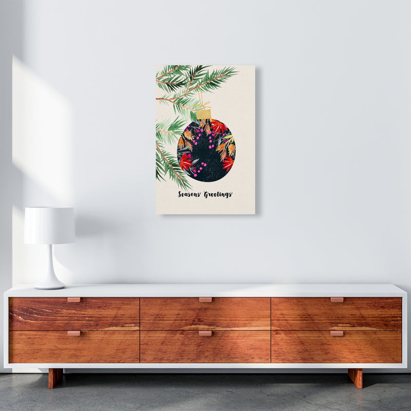 Seasons Greetings Christmas Art Print by Kookiepixel A2 Canvas