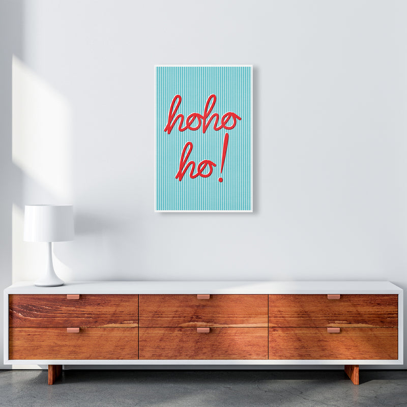 Hohoho Christmas Art Print by Kookiepixel A2 Canvas