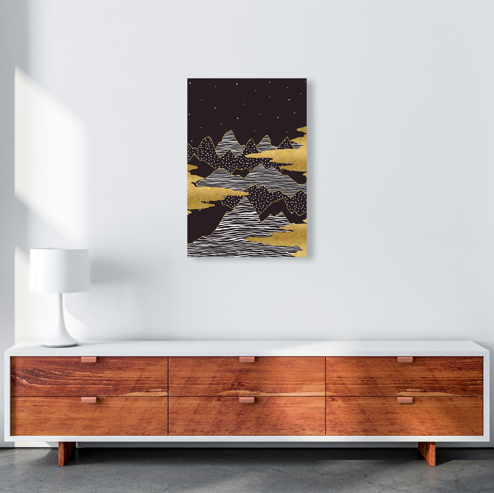 Starry Sky Art Print by Kookiepixel A2 Canvas