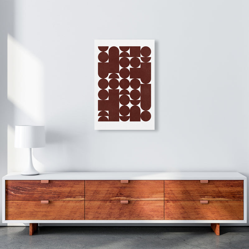 Stacked Abstract Art Print by Kookiepixel A2 Canvas