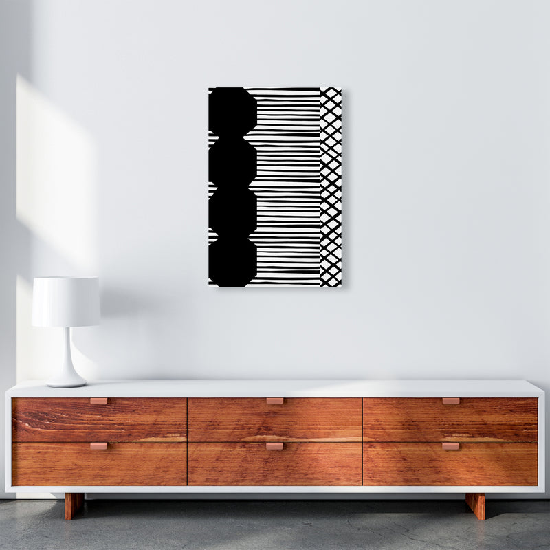 Patchwork Abstract Art Print by Kookiepixel A2 Canvas