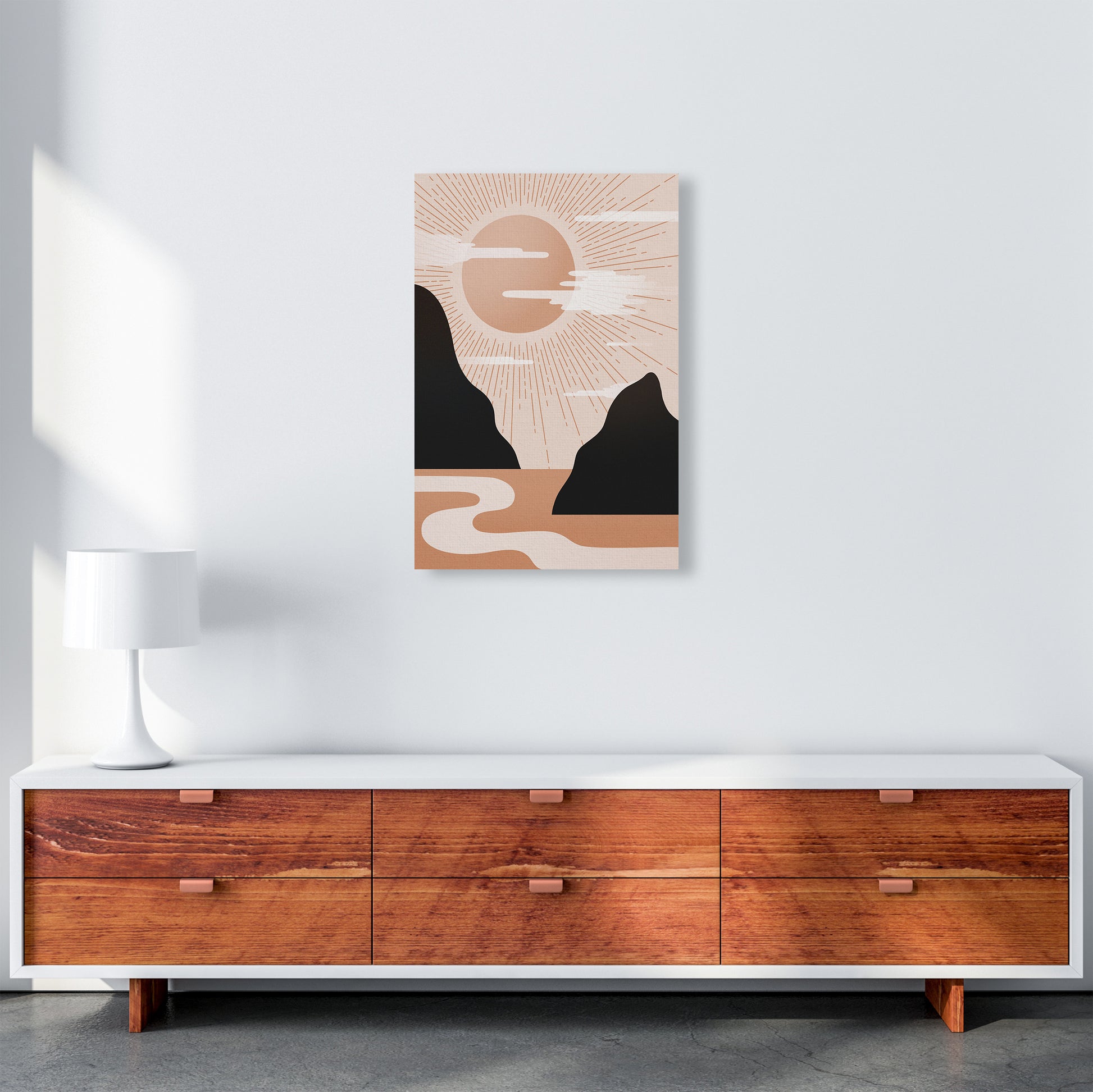 Morning Sunrise No 1 Art Print by Kookiepixel A2 Canvas