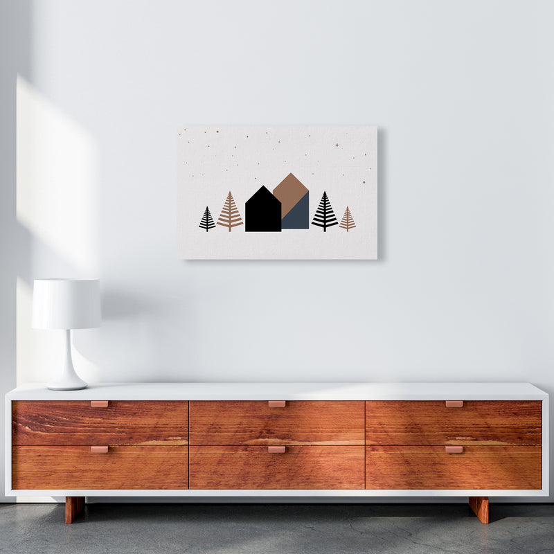 Starry night Landscape Art Print by Kookiepixel A2 Canvas
