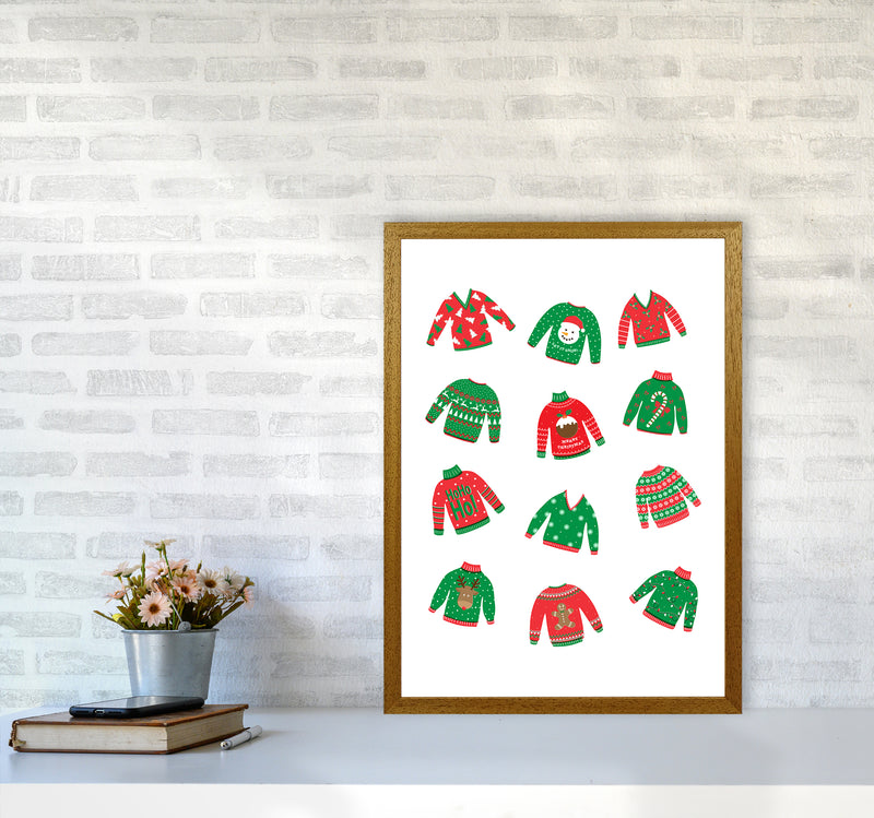 Christmas Jumpers Art Print by Kookiepixel A2 Print Only