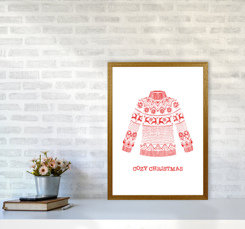 Cozy Christmas Art Print by Kookiepixel A2 Print Only