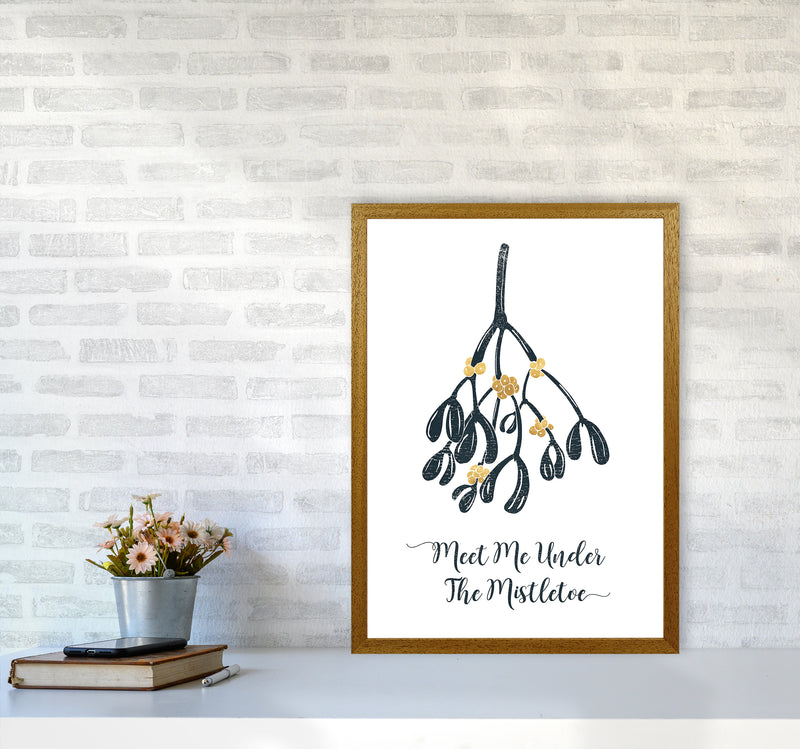 The Mistletoe Christmas Art Print by Kookiepixel A2 Print Only