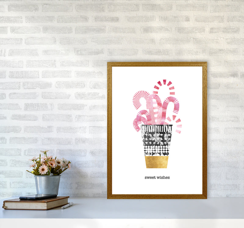 Sweet Wishes Christmas Art Print by Kookiepixel A2 Print Only