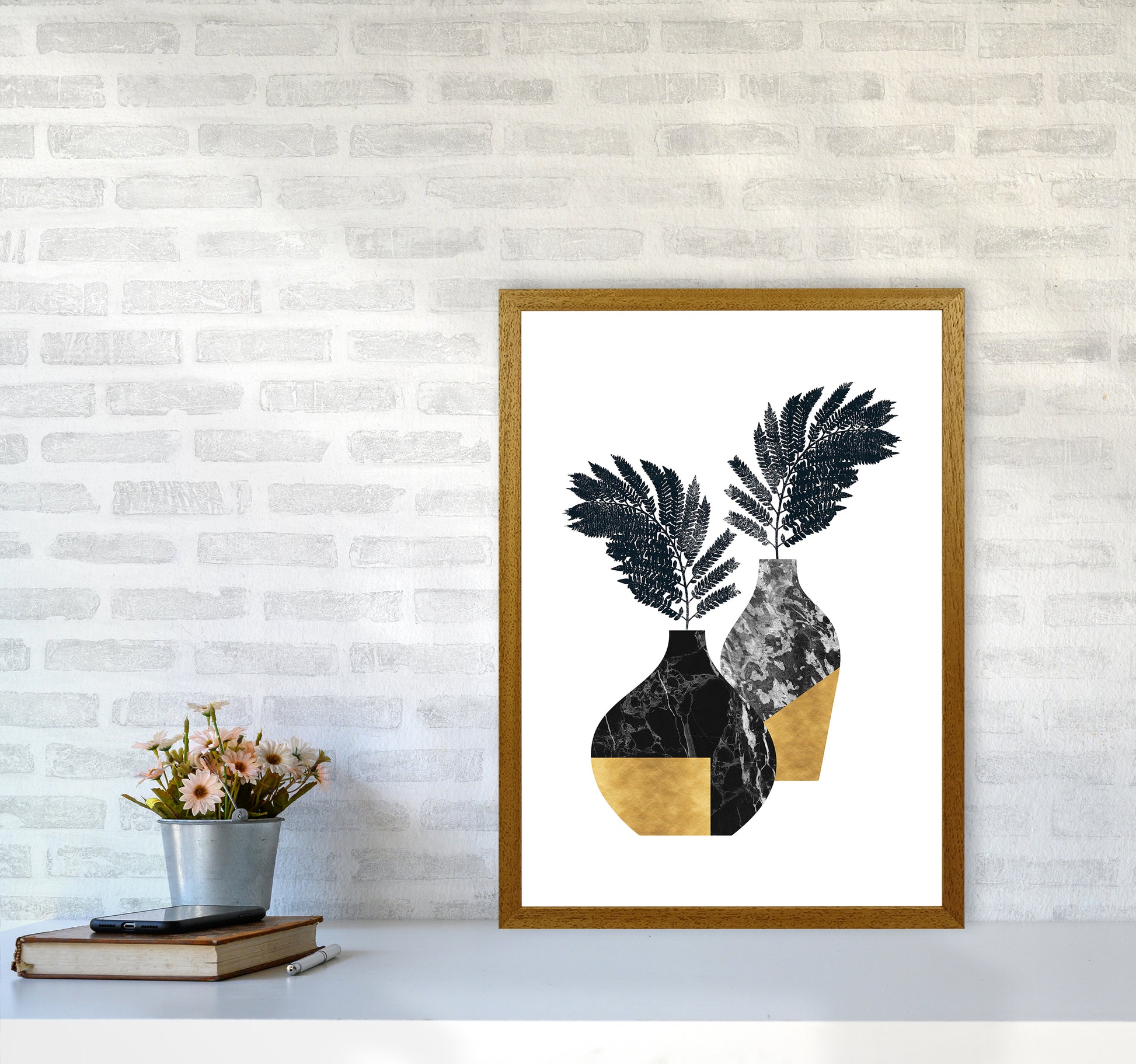 Vases No 1 Art Print by Kookiepixel A2 Print Only