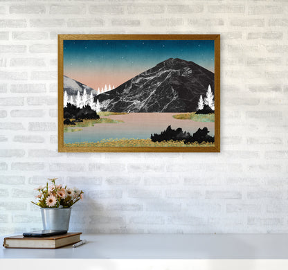 The Lake Art Print by Kookiepixel A2 Print Only