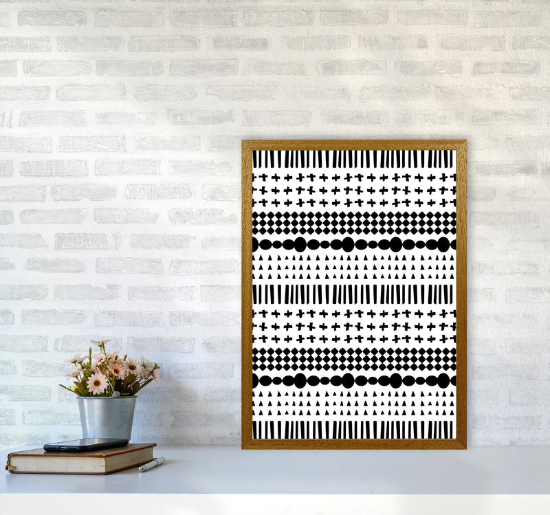 Scandi Pattern No 1 Abstract Art Print by Kookiepixel A2 Print Only