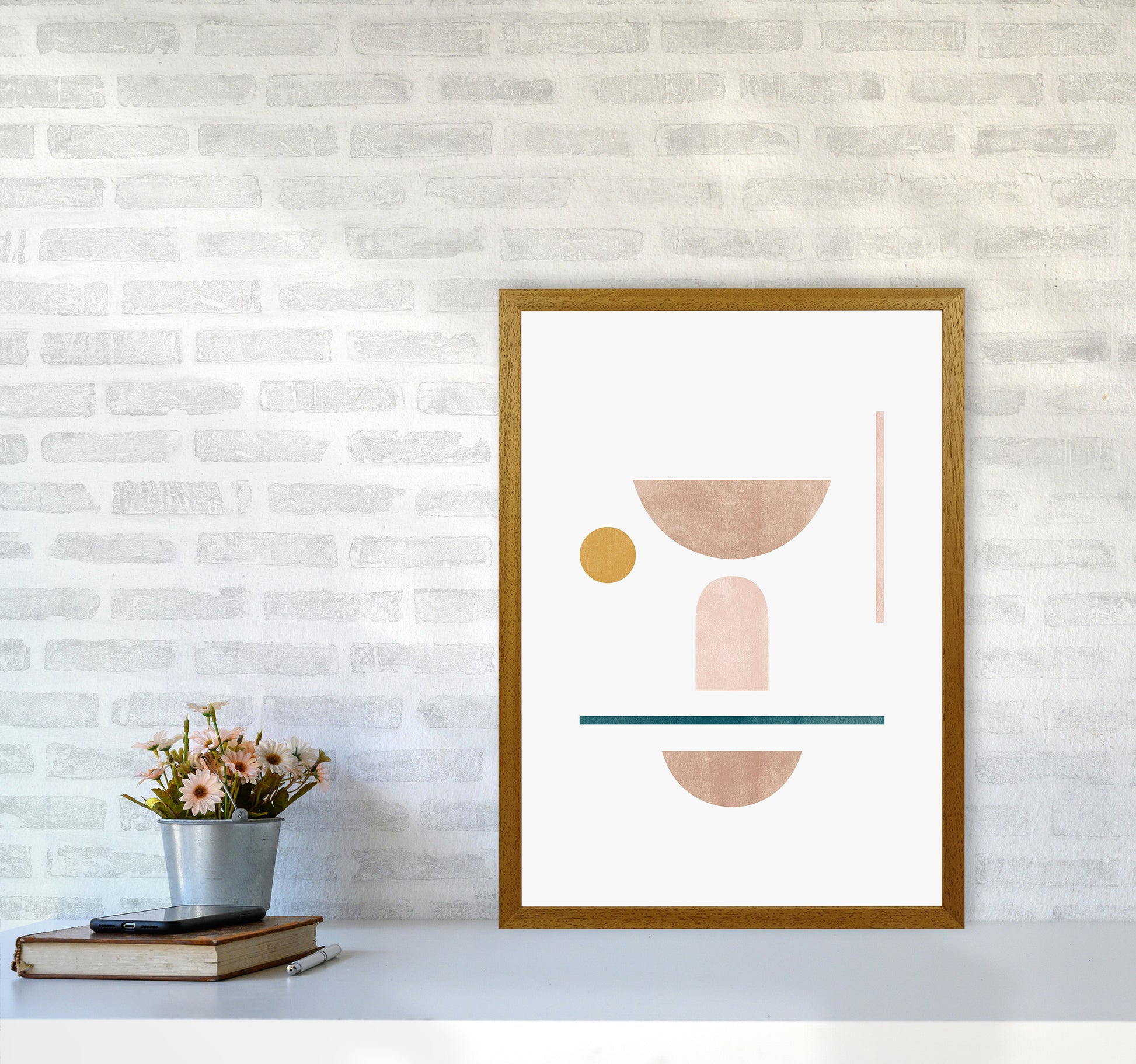 Abstract Geometric No 2 Art Print by Kookiepixel A2 Print Only