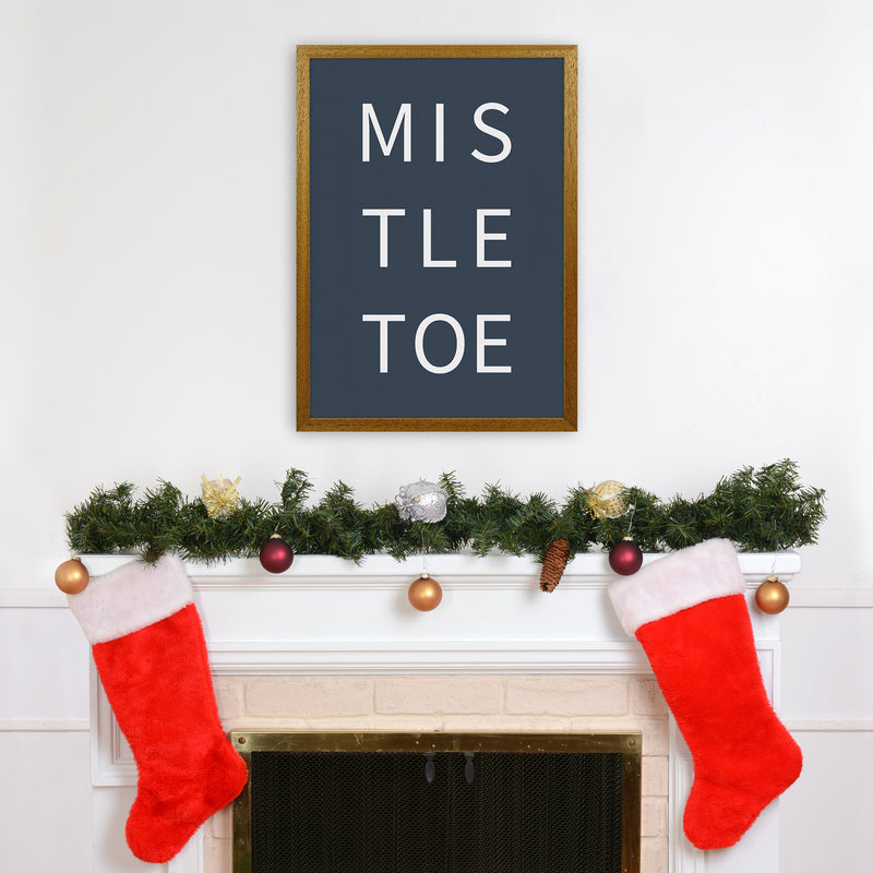 Mistletoe Christmas Art Print by Kookiepixel A2 Print Only