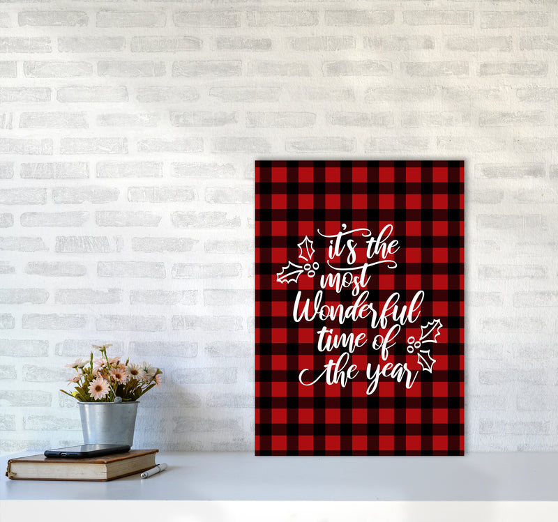 Wonderful time Christmas Art Print by Kookiepixel A2 Black Frame