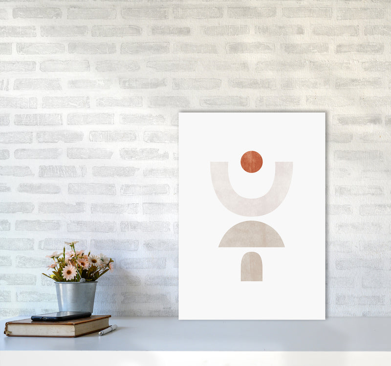 Abstract Geometric No 1 Art Print by Kookiepixel A2 Black Frame